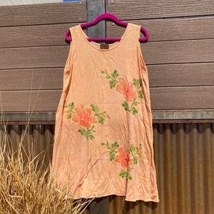 Vintage Tank Dress 👗 90’s Rayon Mumu Orange OSFM